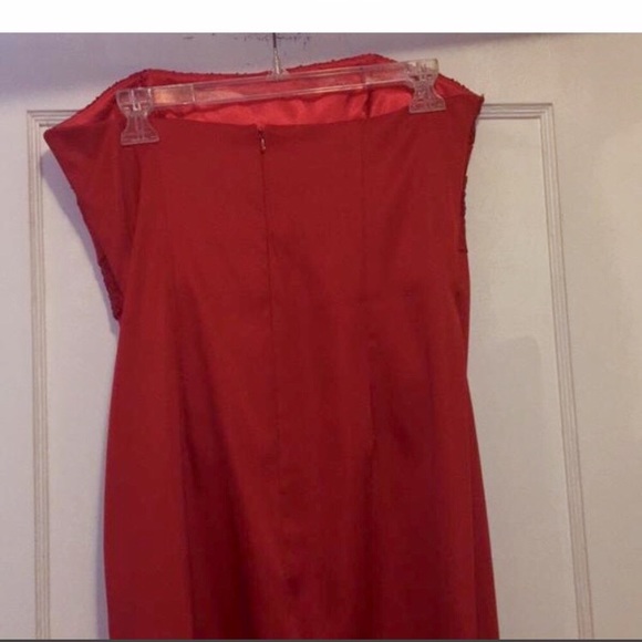 Jessica McClintock red strapless dress - Picture 4 of 6